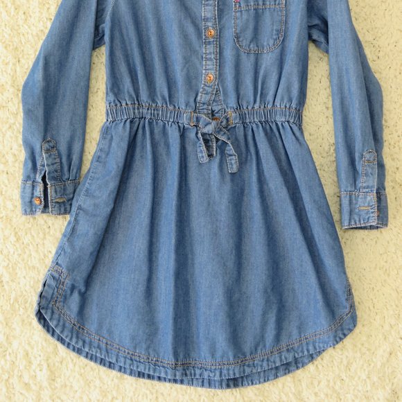 Carter's‎ Kid Youth Long Sleeve, Half Button-Up Dress Size 6X - Picture 2 of 11